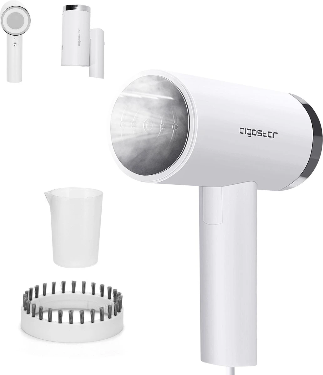 Aigostar Tiny 31RSM - Kledingstomer - Handstomer - 1200W - Wit