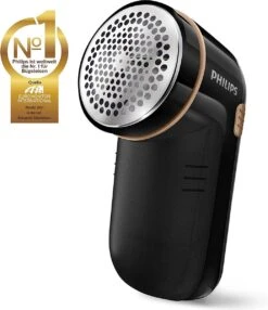 BORZMARKT - Philips Ontpiller - Pluizenverwijderaar Voor Kleding - Zwart En Goud (GC026/80)