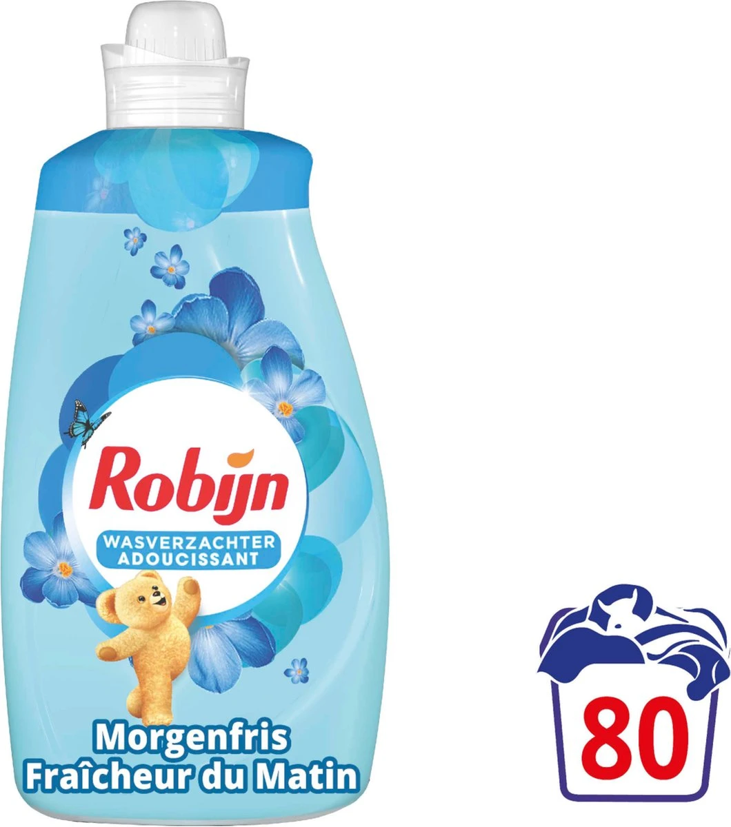 Robijn Wasverzachter - Morgenfris - Voordeelverpakking 4 X 80 Wasbeurten - Afbeelding 3