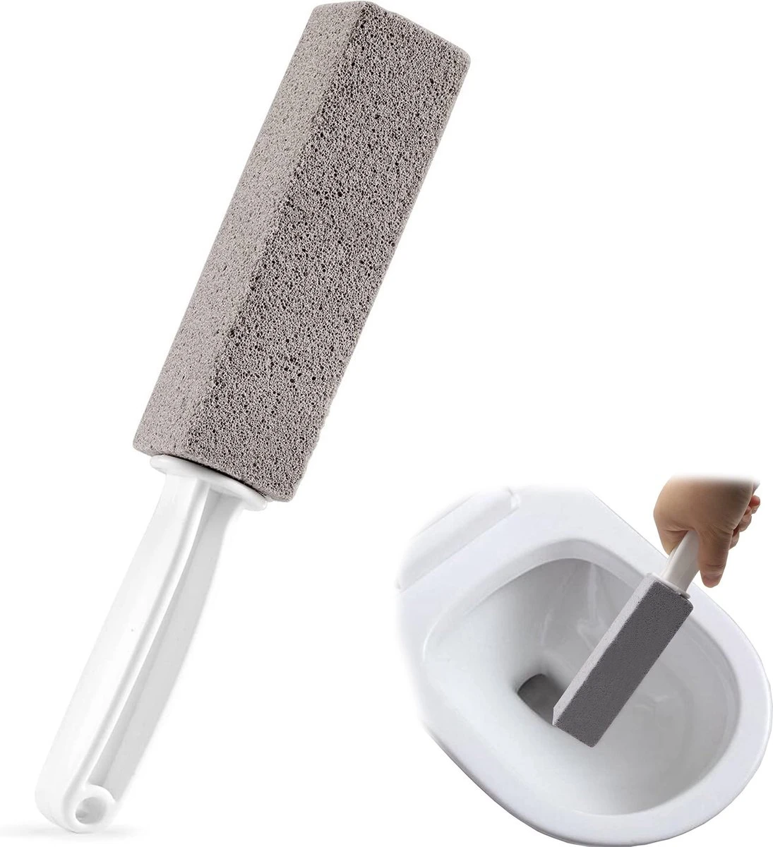 YONO Puimsteen Voor WC Schoonnmaken - Toilet Reiniging Ontkalken - Pumice Stone Toiletblok - 2 Stuks - Afbeelding 2