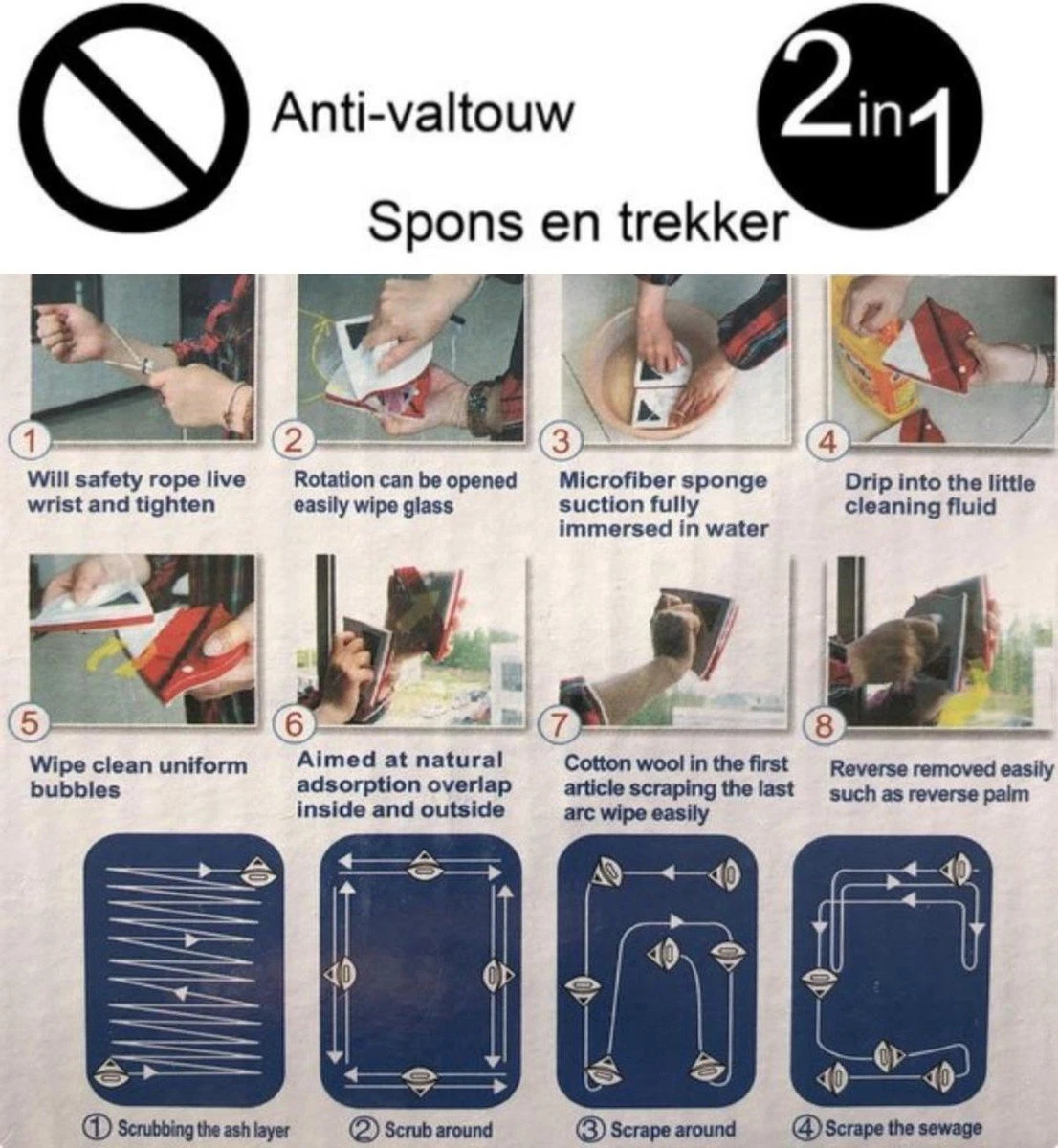 Borvat® | Magnetische Raamwisser | Ruitenreiniger - Afbeelding 4