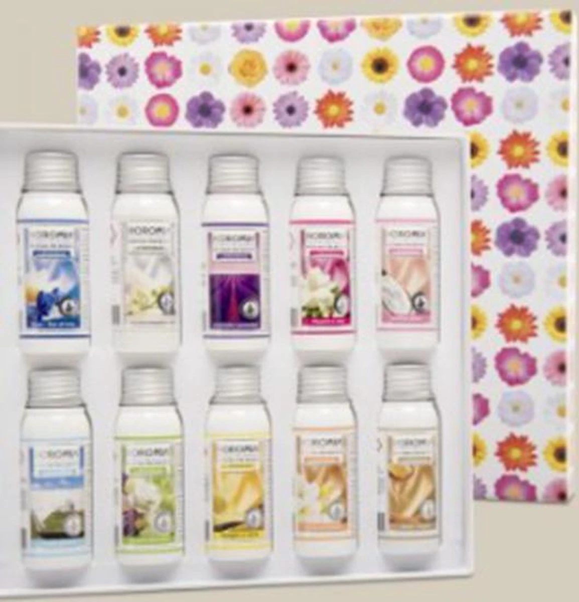Horomia Geschenkset - Wasparfum Proefpakket - Horobox Silver - 10x 50ml Wasparfum - Afbeelding 3