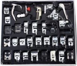 Merkloos Naaivoetjes Set - Naaimachine Voetjes - Naaivoetjes Singer - Naaivoetjes Brother - Naaivoet - Universeel - 32 Delig