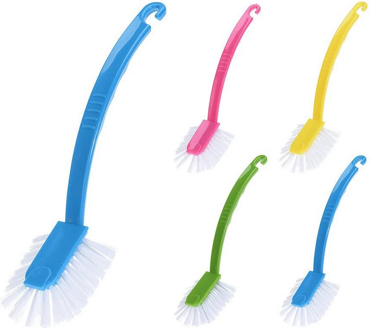 Excellent Houseware Afwasborstel Met Ophanghaakje In Verschillende Kleuren 27 Cm - Afbeelding 2