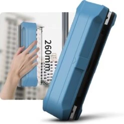 Thuys Magnetische Ramenwasser - Raamwisser Met Touw - Enkel Glas - Ramenreiniger Inclusief Reinigingspads - 3-8mm - Ramenwisser - Blauw