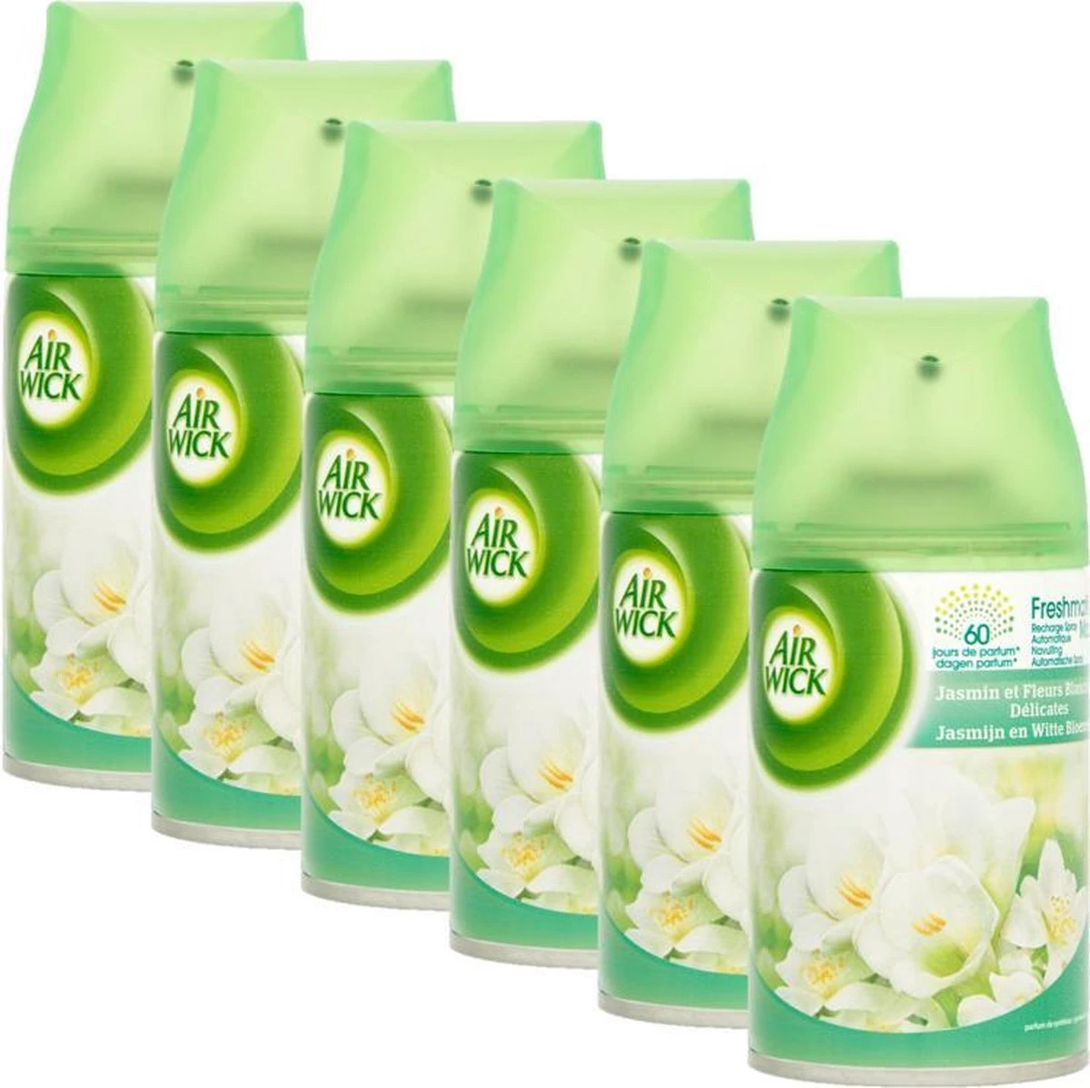Air Wick Luchtverfrisser Navulling Freshmatic Jasmijn & Witte Bloemen 6 X 250 Ml - Afbeelding 4