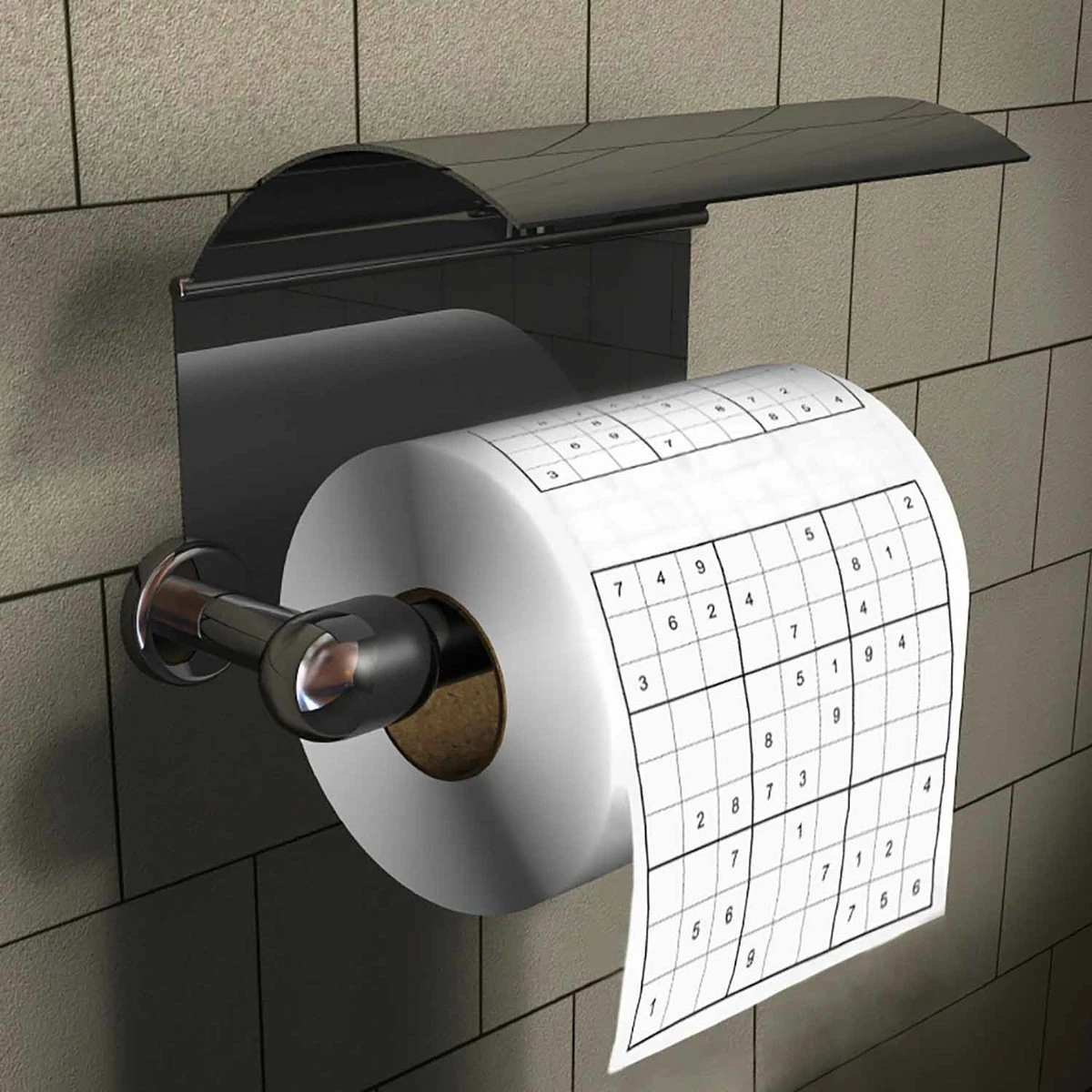 MikaMax Sudoku WC Papier - Sudoku - Iedervel Een Andere Sudoku - Toiletpapier - Puzzels - Puzzel - Afbeelding 3