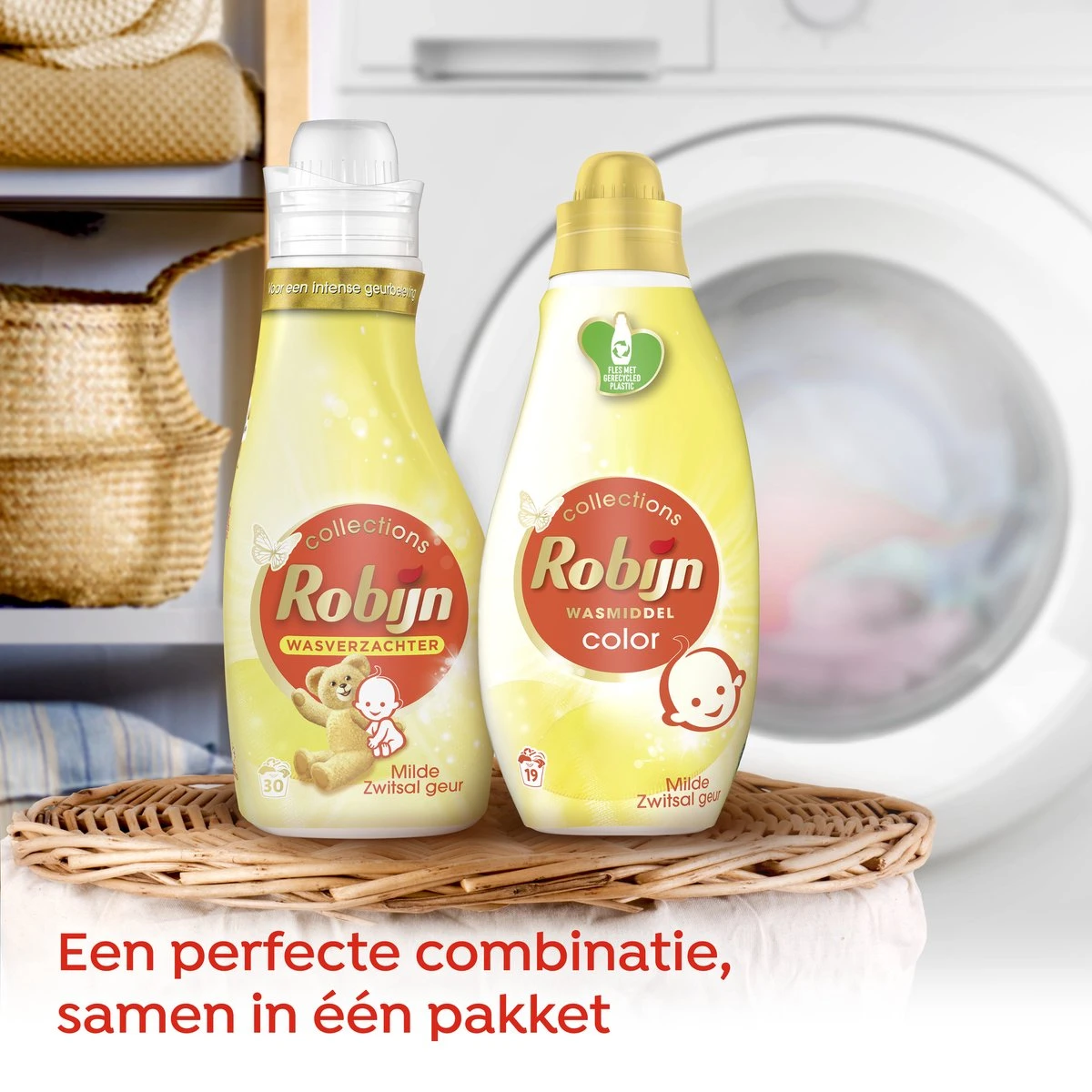 Robijn Perfect Match Zwitsal Wasmiddel En Wasverzachter Pakket - 5 Stuks - Voordeelverpakking - Afbeelding 7