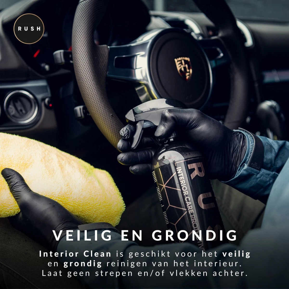 RUSH Interieur Reiniger - Bekleding Reiniger - Auto Wassen - Schoonmaken - Auto Accessories - Interior Care 300ml - Afbeelding 2