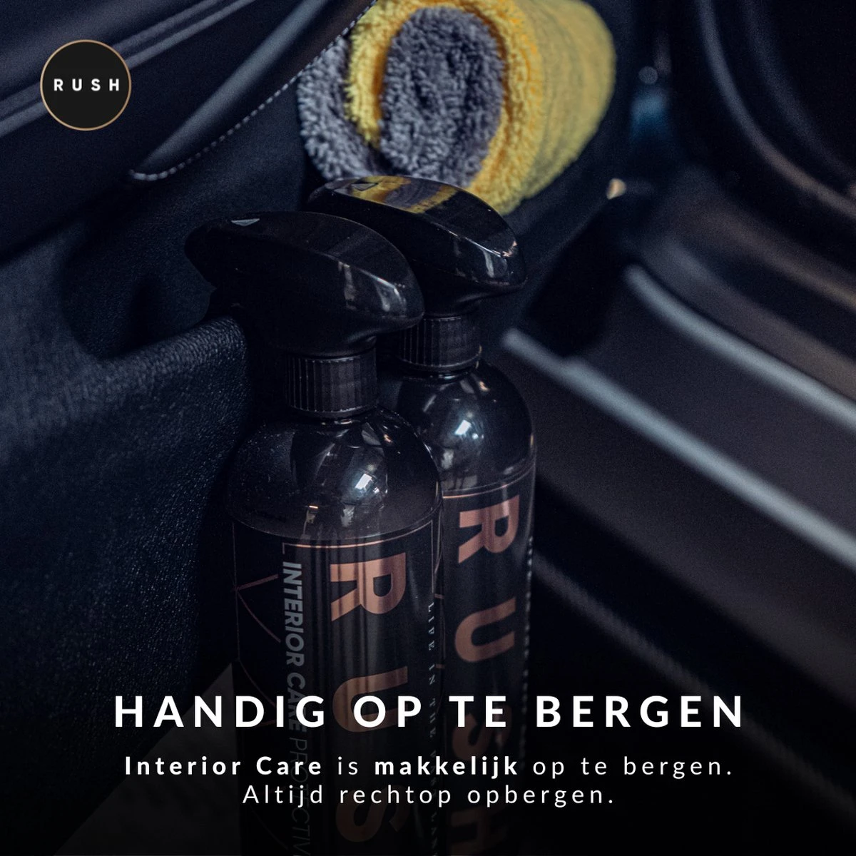 RUSH Interieur Reiniger - Bekleding Reiniger - Auto Wassen - Schoonmaken - Auto Accessories - Interior Care 300ml - Afbeelding 3
