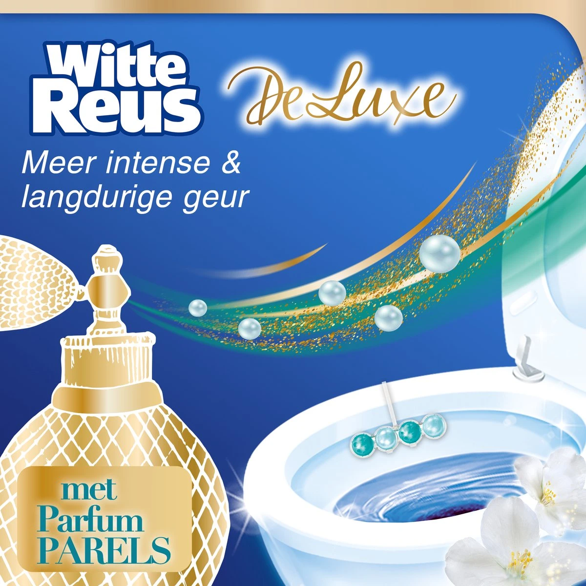 Witte Reus DeLuxe Toiletblok - Lovely Jasmine - WC Blokjes Voordeelverpakking - 10 Stuks - Afbeelding 7