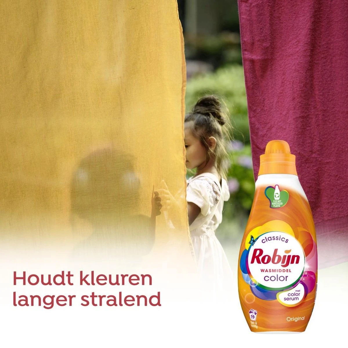 Robijn Klein & Krachtig Color Vloeibaar Wasmiddel - 8 X 19 Wasbeurten - Voordeelverpakking - Afbeelding 8