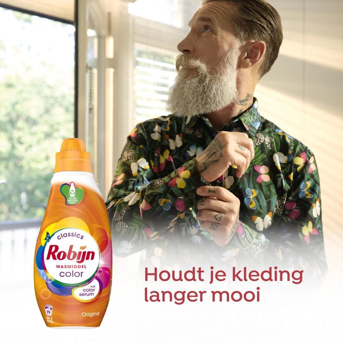 Robijn Klein & Krachtig Color Vloeibaar Wasmiddel - 8 X 19 Wasbeurten - Voordeelverpakking - Afbeelding 9