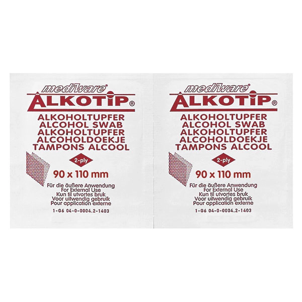 Alcoholdoekjes 90x110mm, 100 Stuks - Afbeelding 5