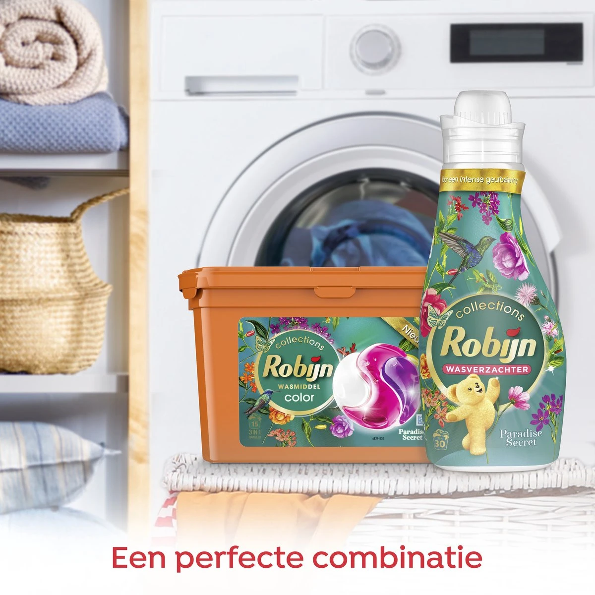 Robijn Paradise Secret 3 In 1 Wascapsules - 4 X 15 Wasbeurten - Voordeelverpakking - Afbeelding 6