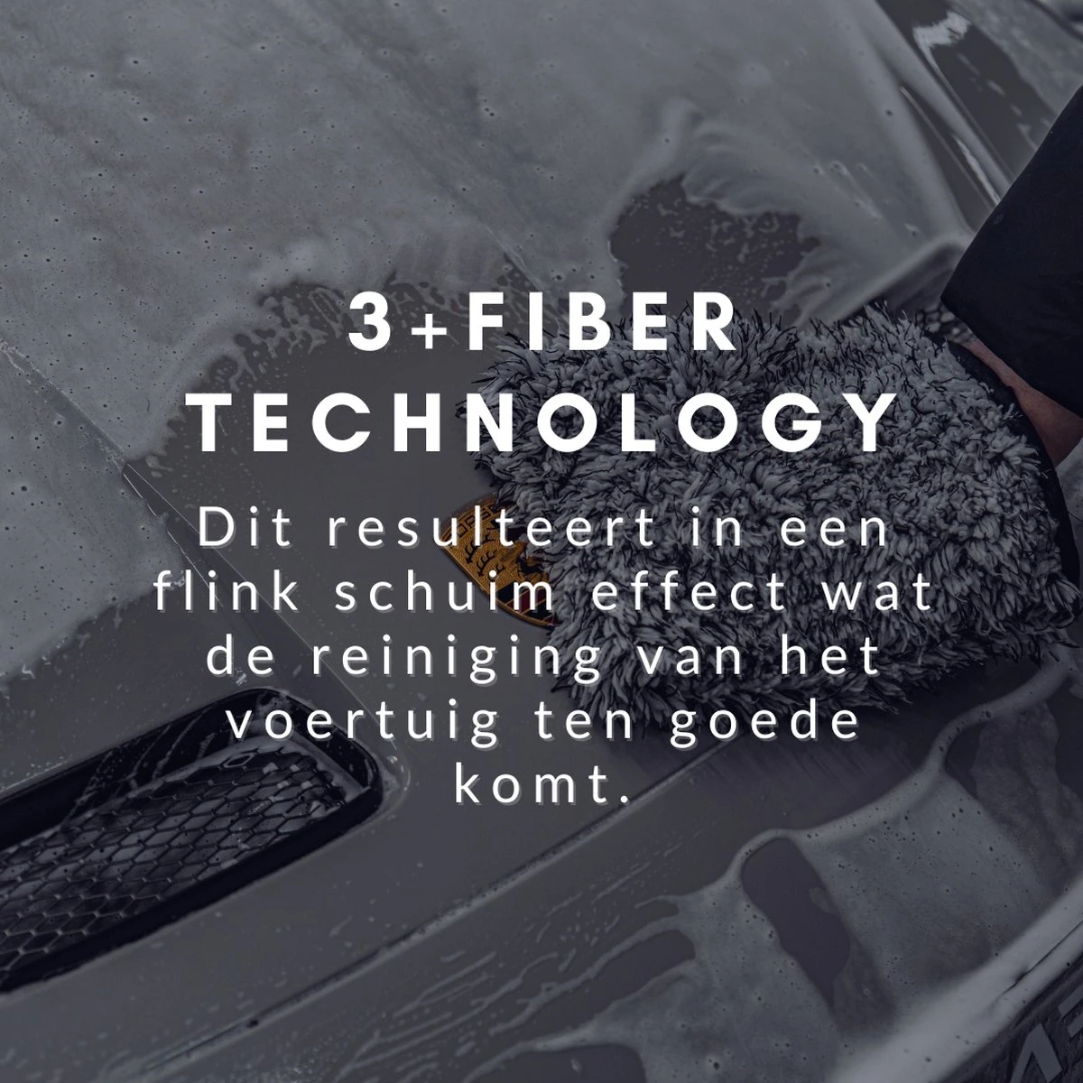 RUSH Washandschoen Zwart - Voor Auto & Motor - Auto Wassen - Motorwassen - Autowas Producten - Afbeelding 3