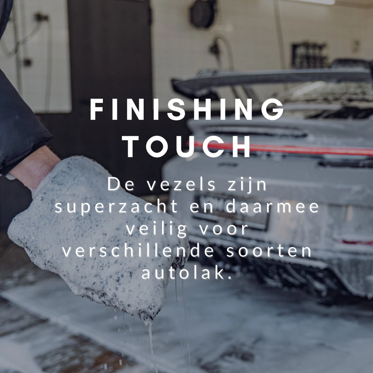 RUSH Washandschoen Zwart - Voor Auto & Motor - Auto Wassen - Motorwassen - Autowas Producten - Afbeelding 4