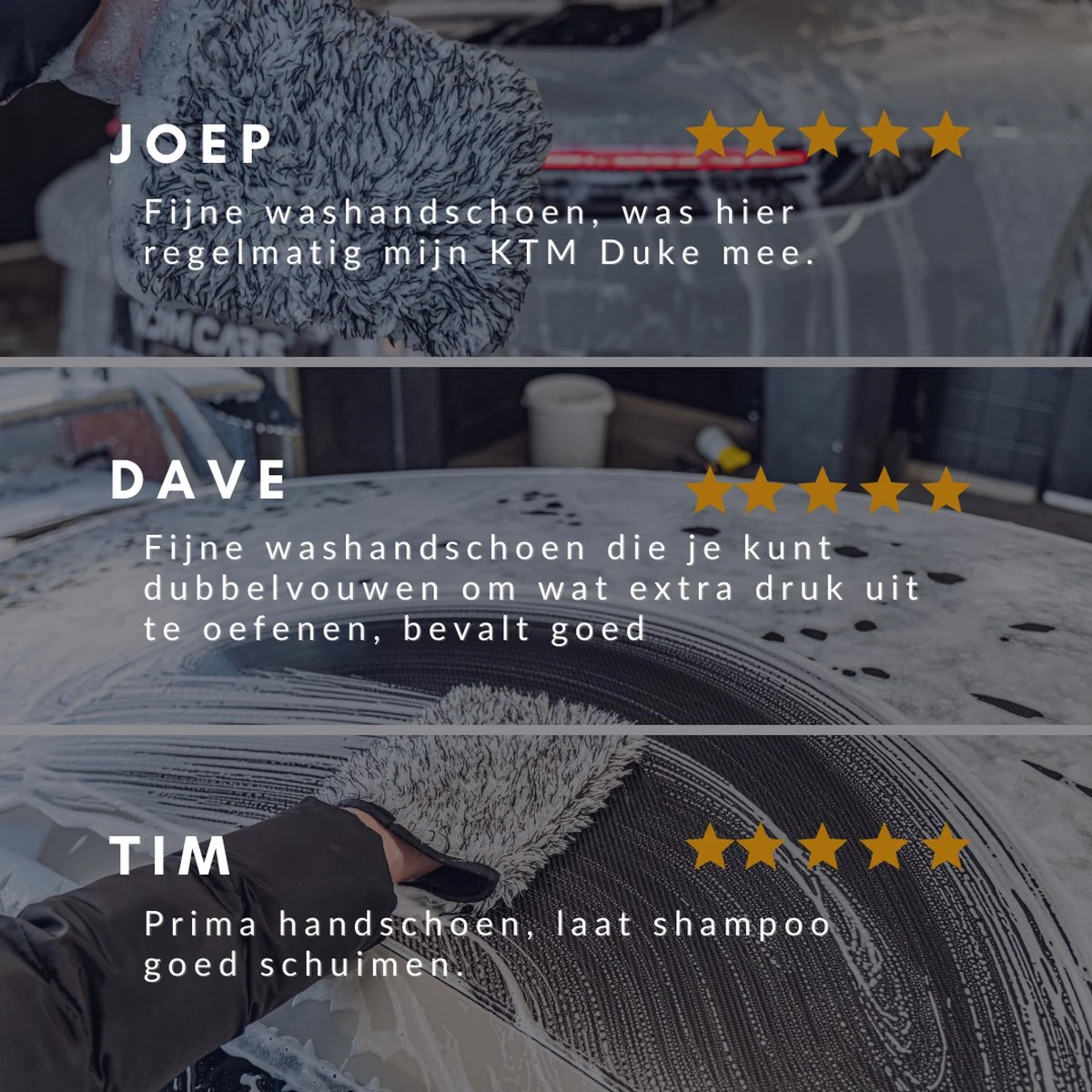 RUSH Washandschoen Zwart - Voor Auto & Motor - Auto Wassen - Motorwassen - Autowas Producten - Afbeelding 7