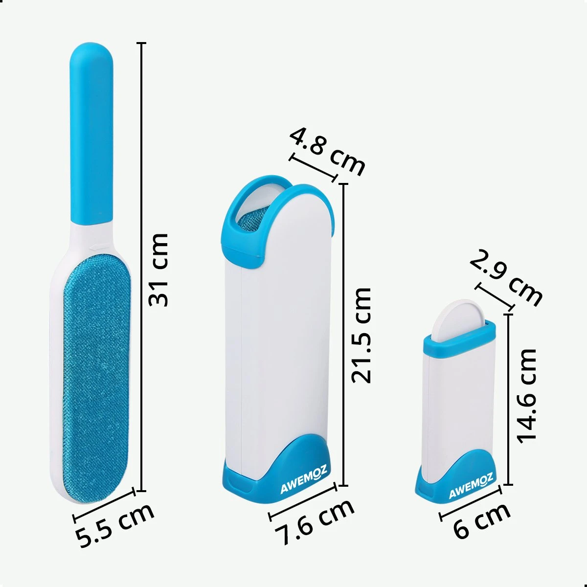 AWEMOZ Pluizenverwijderaar 2 Stuks - Pluizenborstel - Ontpluizer - Kledingroller – Pluizenroller - Kleefroller - Kledingborstel - Afbeelding 8
