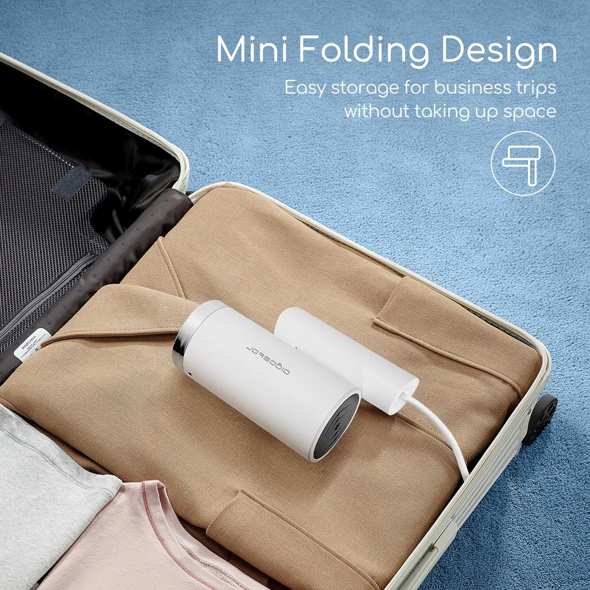 Aigostar Tiny 31RSM - Kledingstomer - Handstomer - 1200W - Wit - Afbeelding 6