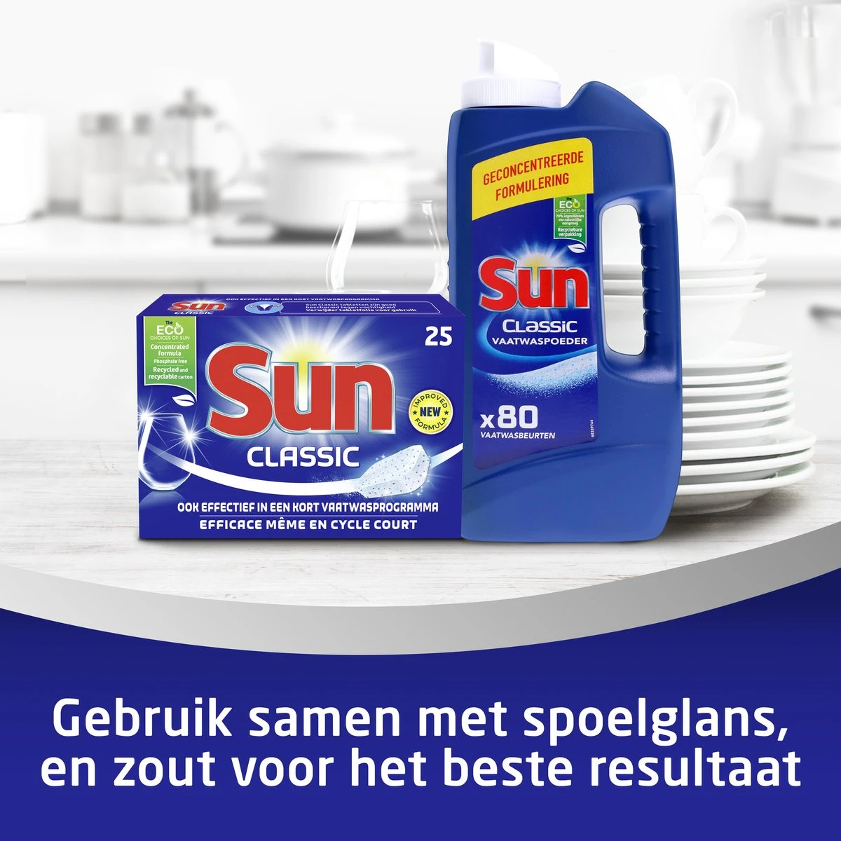 SUNĀ® Sun Vaatwaspoeder 1,36KG - 80 Wasbeurten - Afbeelding 5