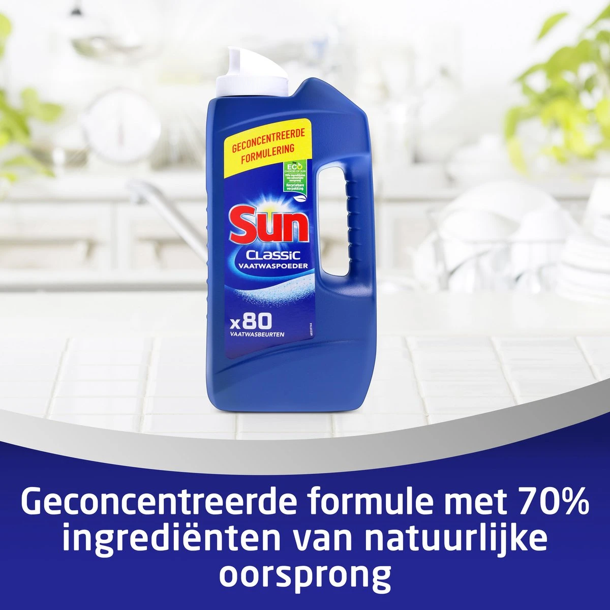 SUNĀ® Sun Vaatwaspoeder 1,36KG - 80 Wasbeurten - Afbeelding 6