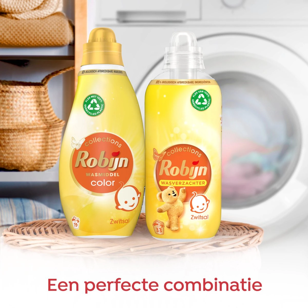 Robijn Klein & Krachtig Collections Color Zwitsal Vloeibaar Wasmiddel 19 Wasbeurten - Afbeelding 5