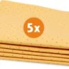 LaundrySpecialist Reinigingsdoekjes 5 Stuks - Hoogwaardige Schoonmaakdoekjes - Geperforeerde Zemen 40x38 Cm - Extra Duurzaam