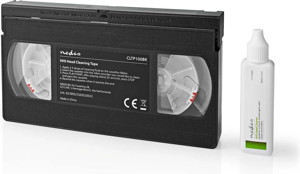 Nedis VHS-Reinigingscassette - 20 Ml - VHS-Koppen - Zwart - Afbeelding 6