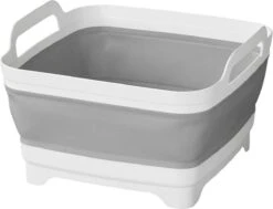 Opvouwbare Wasbak 18L - Met Stop - Afwasbak - Afwasteil - 30x30x20 Cm
