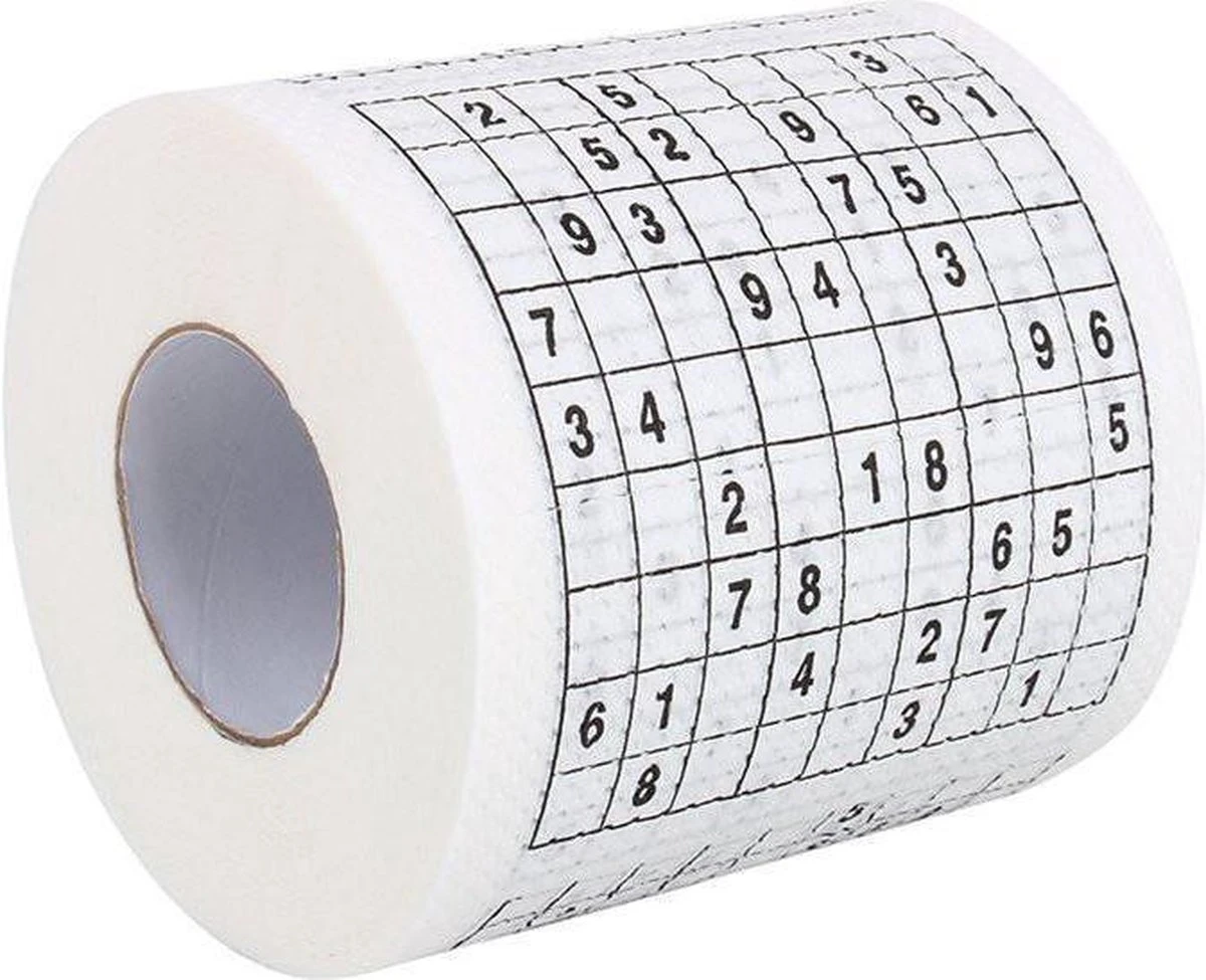 MikaMax Sudoku WC Papier - Sudoku - Iedervel Een Andere Sudoku - Toiletpapier - Puzzels - Puzzel - Afbeelding 6