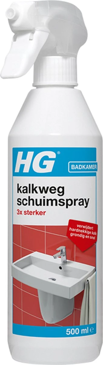 HG Kalkweg Schuimspray 3x Sterker - 500ml - Verwijdert Extreme Kalkresten - 100% Opgelost, 100% Resultaat - Afbeelding 6