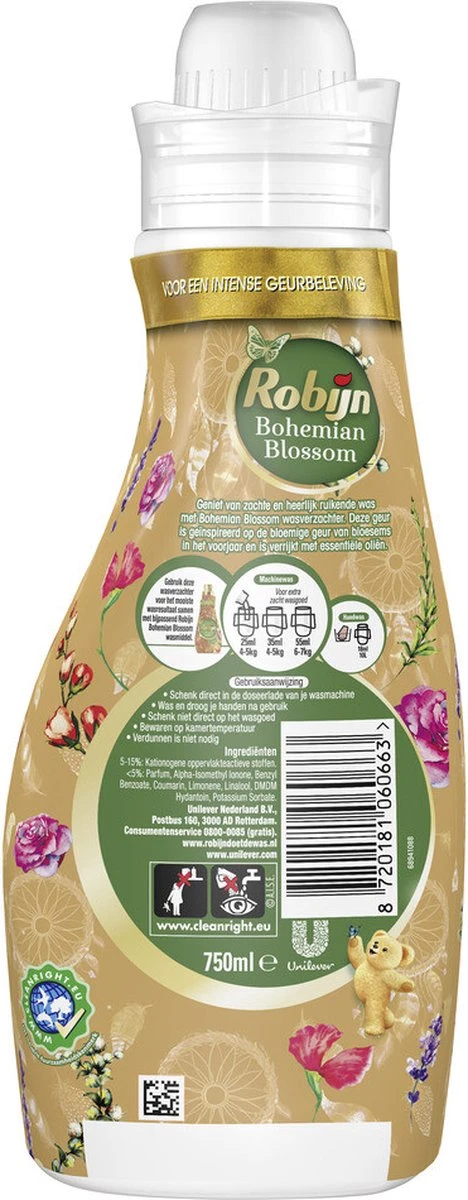 Robijn Collections Bohemian Blossom Wasverzachter - 8 X 30 Wasbeurten - Voordeelverpakking - Afbeelding 8