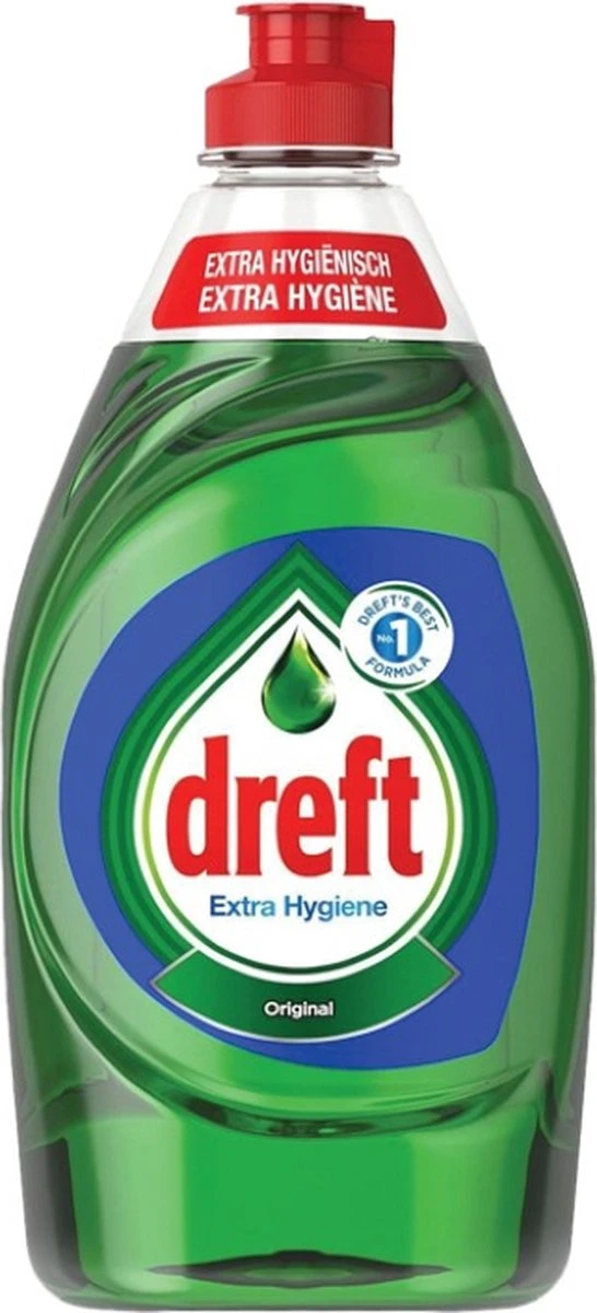 Dreft Afwasmiddel Original Extra Hygiene (5 X 450ml) - Afbeelding 2
