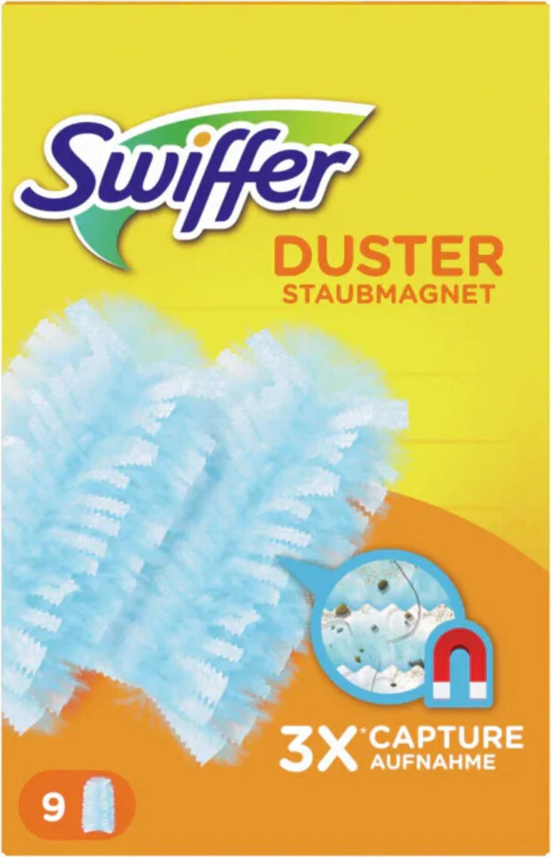 Swiffer Duster Trap & Lock - 9 Stuks - Navul Stofdoekjes