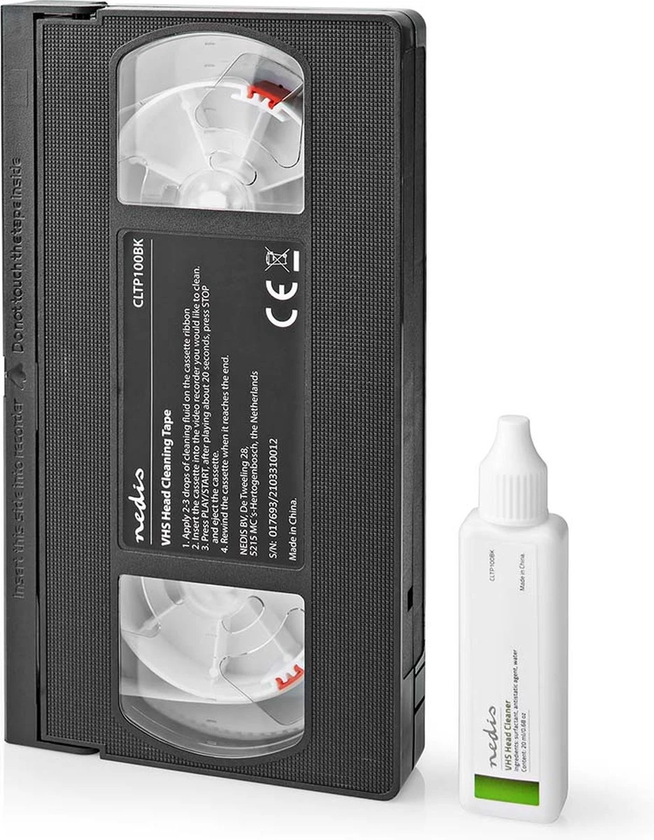 Nedis VHS-Reinigingscassette - 20 Ml - VHS-Koppen - Zwart - Afbeelding 7